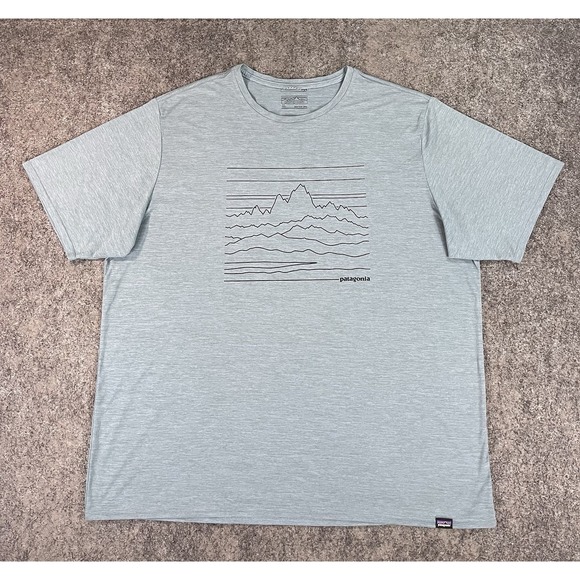 Patagonia Other - Patagonia Capilene Cool Daily Shirt Mens XL Mountain Graphic Short Sleeve EUC